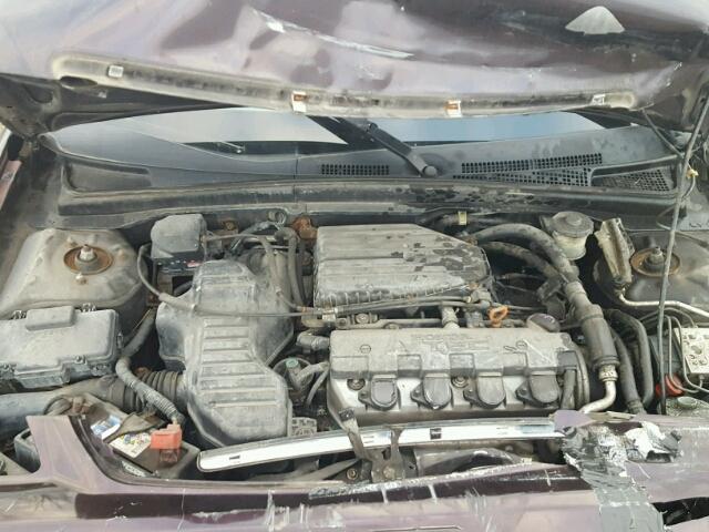 2HGES26741H544872 - 2001 HONDA CIVIC EX შავი ფოტო 7