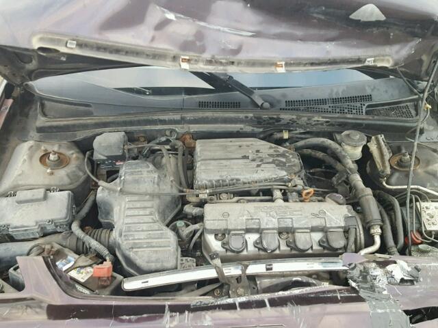 2HGES26741H544872 - 2001 HONDA CIVIC EX BLACK photo 7