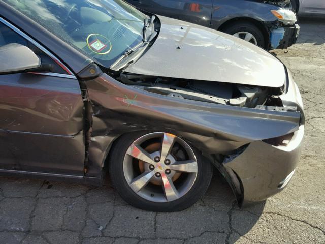 1G1ZC5E19BF282483 - 2011 CHEVROLET MALIBU 1LT CHARCOAL photo 9