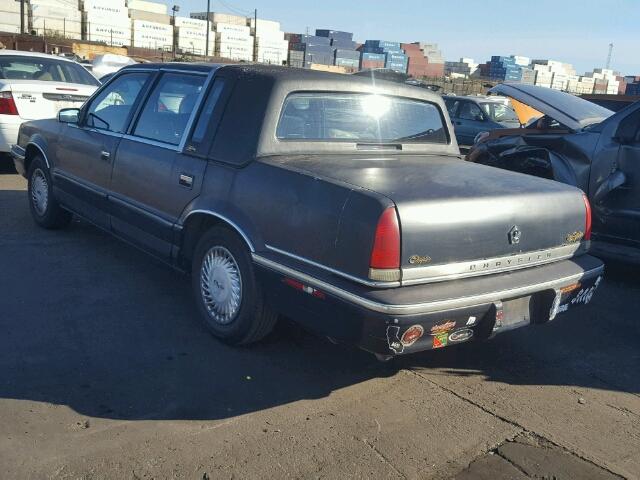 1C3XV66R6ND846436 - 1992 CHRYSLER NEW YORKER BLUE photo 3