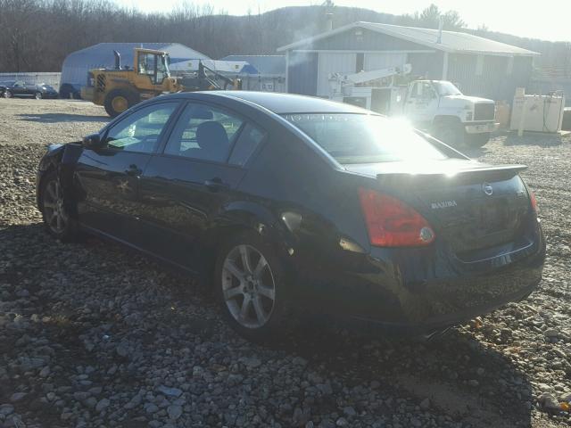 1N4BA41E87C866146 - 2007 NISSAN MAXIMA SE BLACK photo 3