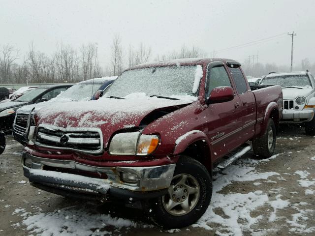 5TBBT4816YS070625 - 2000 TOYOTA TUNDRA ACC RED photo 2