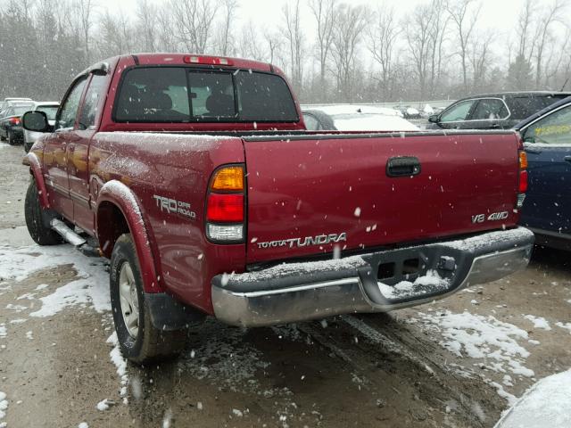 5TBBT4816YS070625 - 2000 TOYOTA TUNDRA ACC RED photo 3