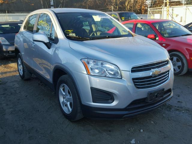 KL7CJPSB8FB135450 - 2015 CHEVROLET TRAX 1LS SILVER photo 1