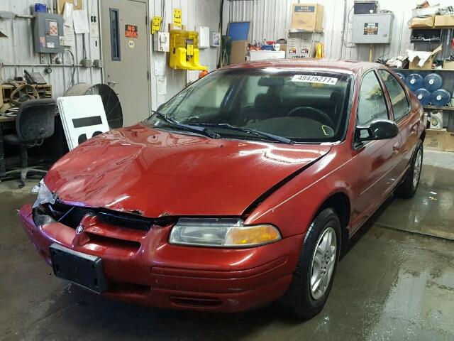 1B3EJ46CXYN211198 - 2000 DODGE STRATUS SE RED photo 2