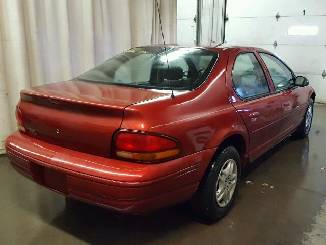 1B3EJ46CXYN211198 - 2000 DODGE STRATUS SE RED photo 4