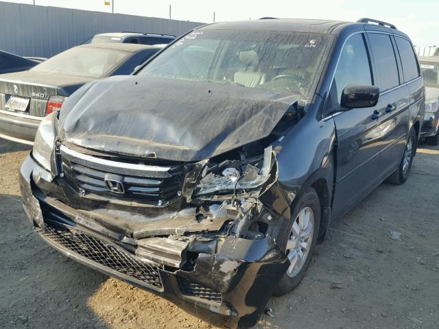 5FNRL3H60AB098295 - 2010 HONDA ODYSSEY EX BLACK photo 2