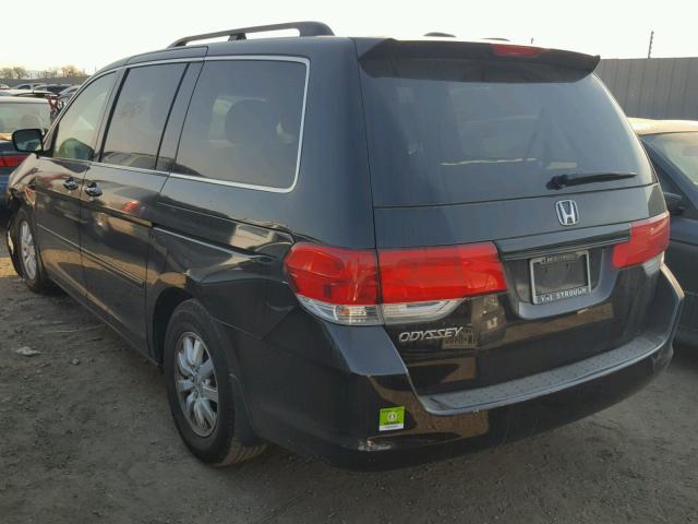 5FNRL3H60AB098295 - 2010 HONDA ODYSSEY EX BLACK photo 3