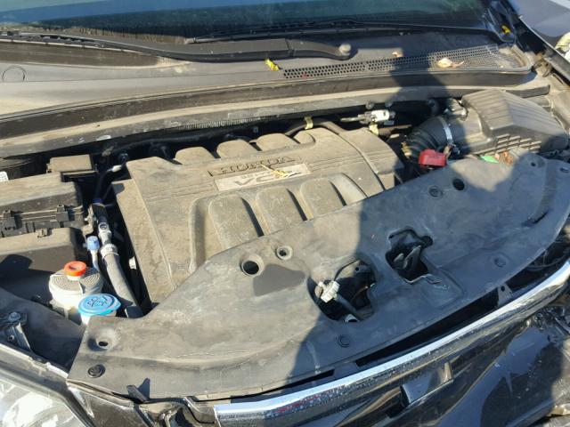 5FNRL3H60AB098295 - 2010 HONDA ODYSSEY EX BLACK photo 7