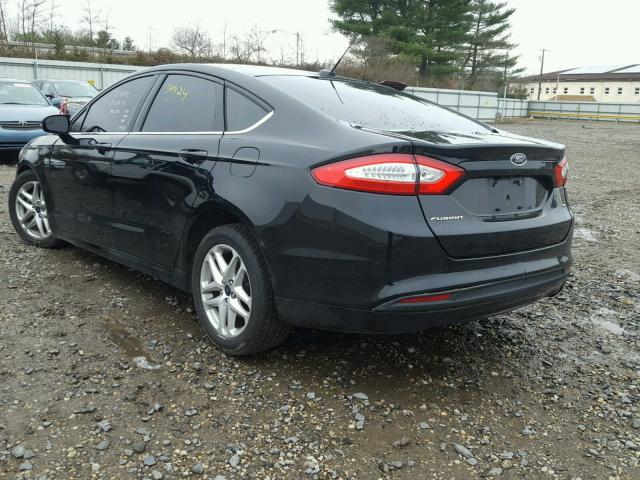 3FA6P0H75GR179241 - 2016 FORD FUSION SE BLACK photo 3