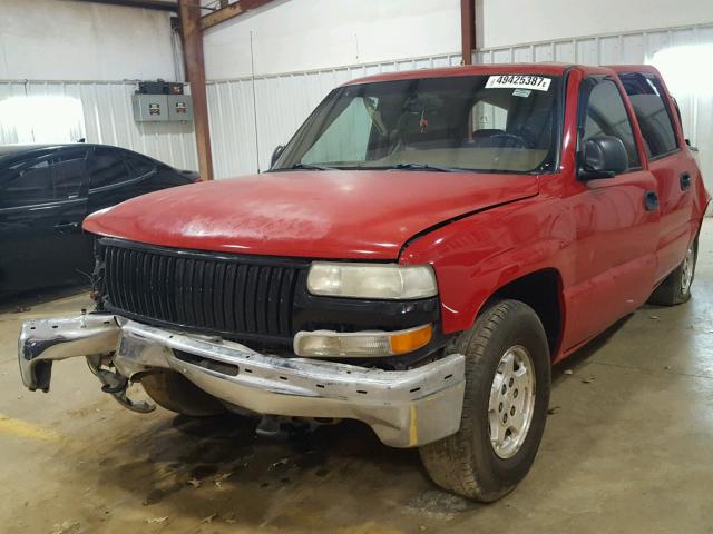 3GNFK16T3YG178866 - 2000 CHEVROLET SUBURBAN K RED photo 2