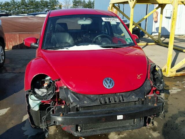 3VWPG31C38M517528 - 2008 VOLKSWAGEN NEW BEETLE RED photo 9