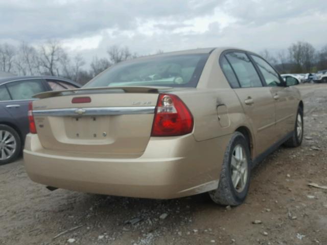 1G1ZT54845F286914 - 2005 CHEVROLET MALIBU LS 金色 照片 4