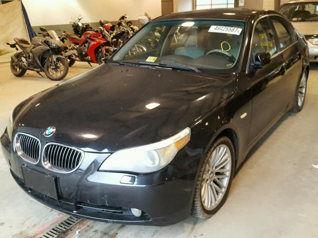 WBANB53576CP00798 - 2006 BMW 550 I BLACK photo 2