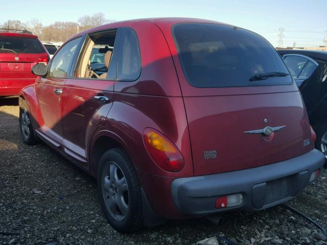 3C4FY58B52T253231 - 2002 CHRYSLER PT CRUISER RED photo 3