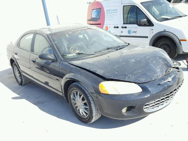 1C3AL56R32N124854 - 2002 CHRYSLER SEBRING LX BLACK photo 1