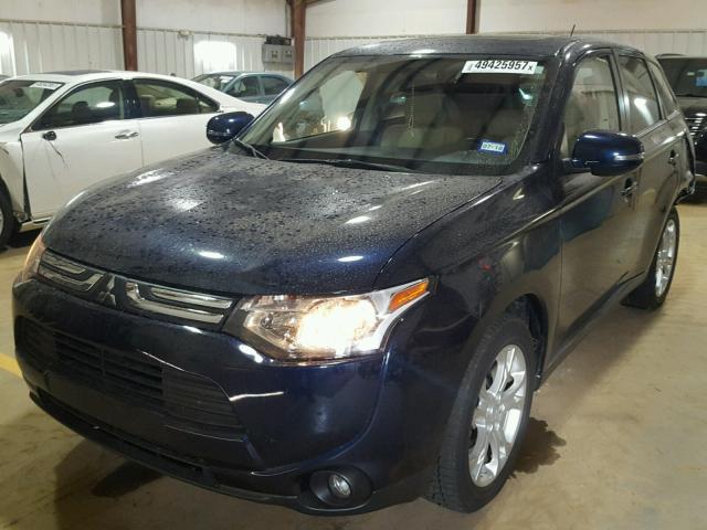 JA4AD3A35EZ011544 - 2014 MITSUBISHI OUTLANDER BLUE photo 2