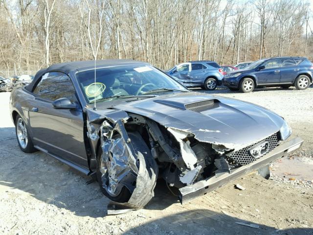 1FAFP45X74F212079 - 2004 FORD MUSTANG GT GRAY photo 1