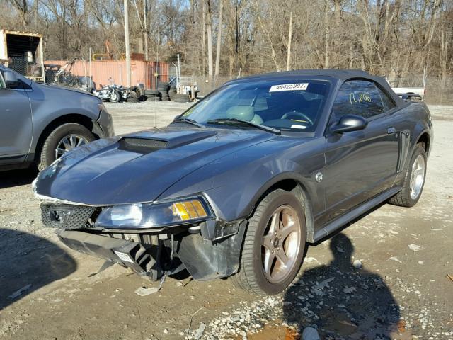 1FAFP45X74F212079 - 2004 FORD MUSTANG GT GRAY photo 2