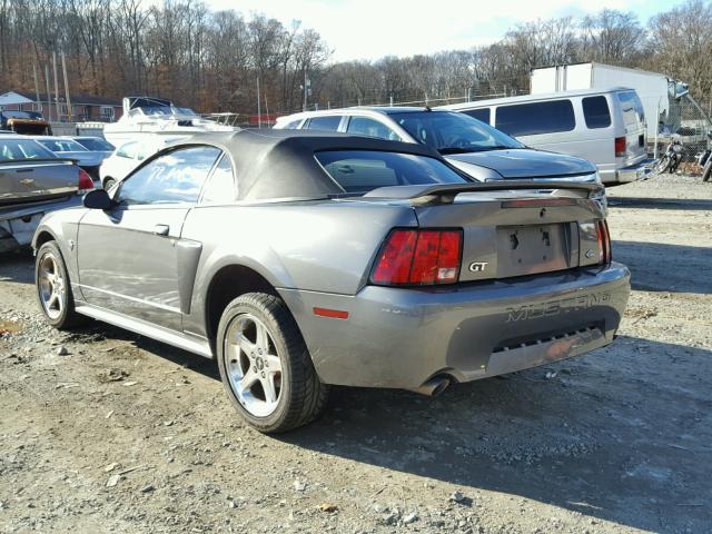 1FAFP45X74F212079 - 2004 FORD MUSTANG GT GRAY photo 3