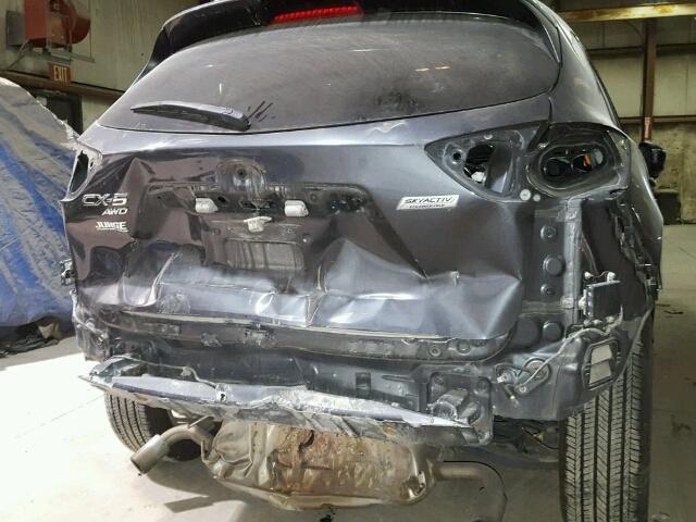 JM3KE4DY1E0391952 - 2014 MAZDA CX-5 GT GRAY photo 9