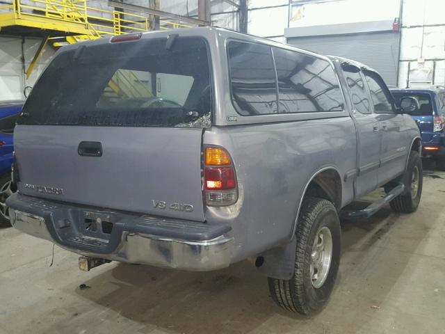 5TBBT4415YS002242 - 2000 TOYOTA TUNDRA ACC GRAY photo 4