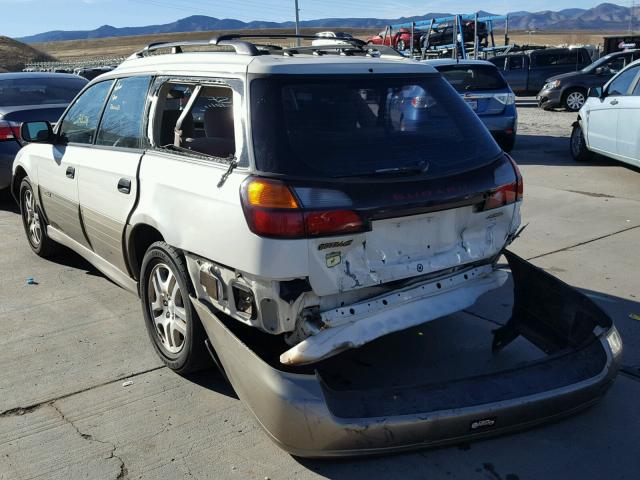 4S3BH675637601009 - 2003 SUBARU LEGACY OUT CREAM photo 3