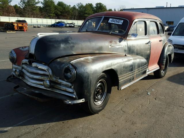 L6MA13264 - 1947 PONTIAC TORPEDO MAROON photo 2