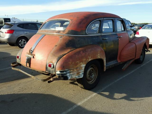 L6MA13264 - 1947 PONTIAC TORPEDO MAROON photo 4