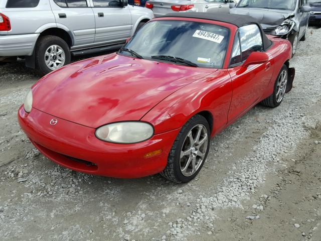 JM1NB3531X0124339 - 1999 MAZDA MX-5 MIATA RED photo 2