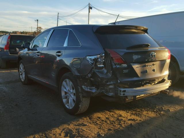 4T3BA3BB8DU041225 - 2013 TOYOTA VENZA LE GRAY photo 3