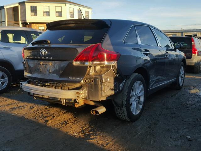 4T3BA3BB8DU041225 - 2013 TOYOTA VENZA LE GRAY photo 4