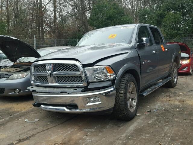 1D7RV1CT0BS678295 - 2011 DODGE RAM 1500 CHARCOAL photo 2