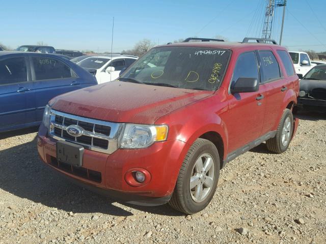 1FMCU9DGXAKC65488 - 2010 FORD ESCAPE XLT RED photo 2