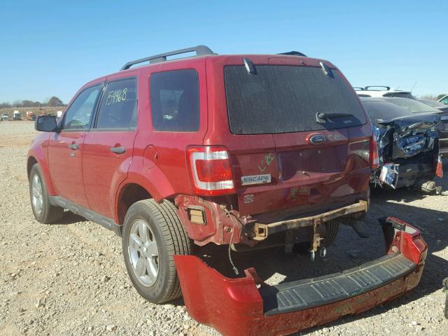 1FMCU9DGXAKC65488 - 2010 FORD ESCAPE XLT RED photo 3