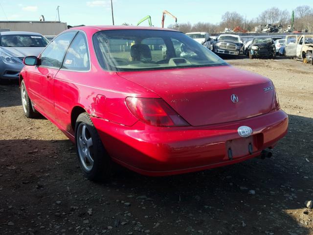 19UYA2251XL012527 - 1999 ACURA 3.0CL RED photo 3