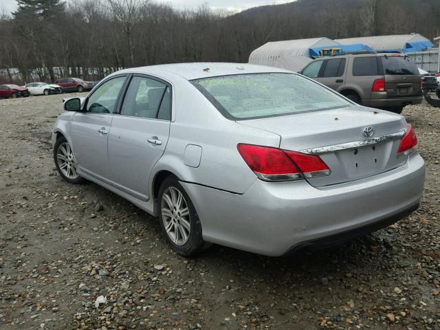 4T1BK3DB5BU410073 - 2011 TOYOTA AVALON BAS SILVER photo 3