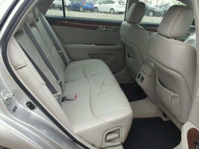 4T1BK3DB5BU410073 - 2011 TOYOTA AVALON BAS SILVER photo 6
