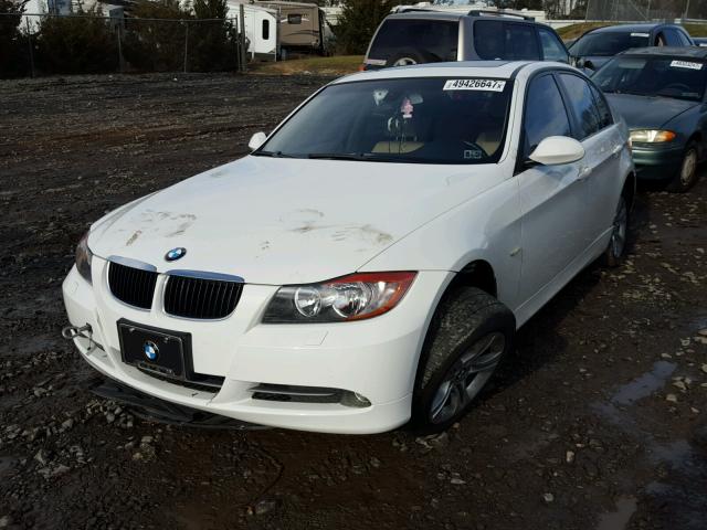 WBAVC73508KX91480 - 2008 BMW 328 XI SUL WHITE photo 2