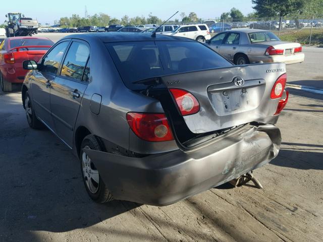 1NXBR32E38Z035947 - 2008 TOYOTA COROLLA CE GRAY photo 3