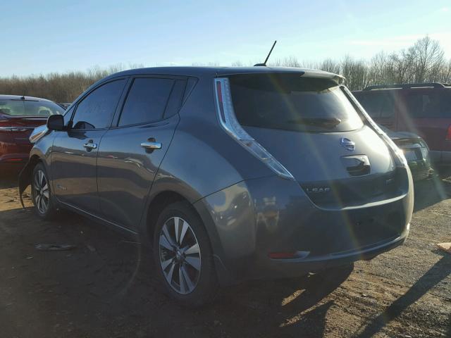 1N4AZ0CP8FC318769 - 2015 NISSAN LEAF S GRAY photo 3