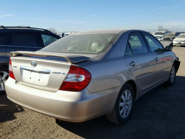 4T1BE32K72U621219 - 2002 TOYOTA CAMRY LE GOLD photo 4