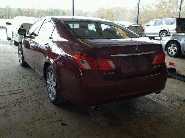 JTHBJ46G972079439 - 2007 LEXUS ES 350 BURGUNDY photo 3