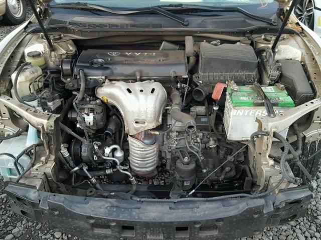 4T4BE46K78R043072 - 2008 TOYOTA CAMRY CE GOLD photo 7