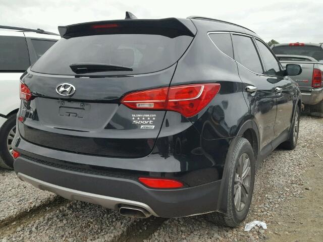 5XYZUDLBXEG157181 - 2014 HYUNDAI SANTA FE S BLACK photo 4