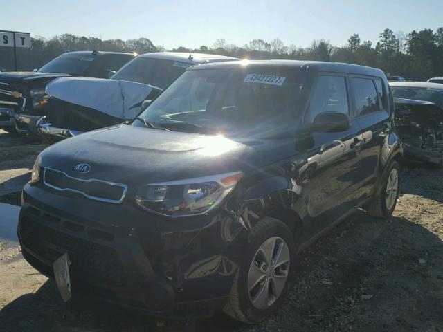 KNDJN2A25E7078712 - 2014 KIA SOUL BLACK photo 2