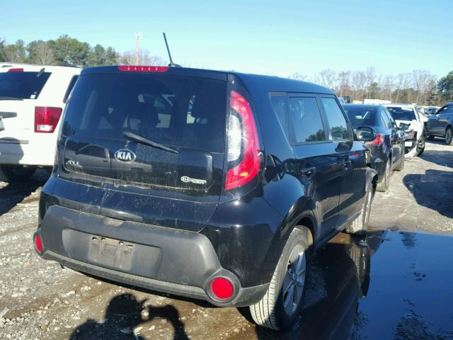 KNDJN2A25E7078712 - 2014 KIA SOUL BLACK photo 4