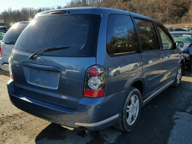 JM3LW28A440521594 - 2004 MAZDA MPV WAGON BLUE photo 4