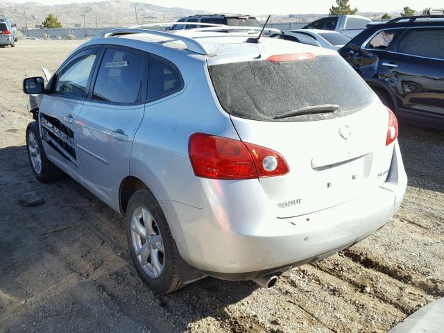 JN8AS58V98W400244 - 2008 NISSAN ROGUE S SILVER photo 3