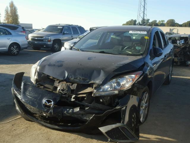 JM1BL1SG5A1257151 - 2010 MAZDA 3 I BLACK photo 2